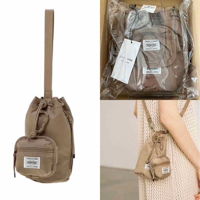PORTER × HYKE BONSAC MINI & COIN CASE - ショルダーバッグ
