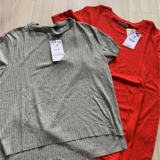 ベルシュカ(Bershka)の新品　ベルシュカ  シンプル　カットソー　Ｔシャツ　セット(Tシャツ(半袖/袖なし))