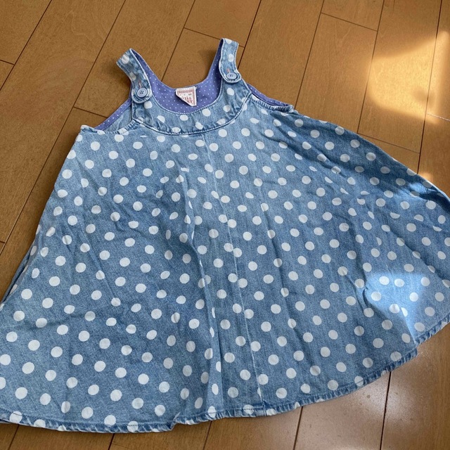 デニムワンピース☆95 キッズ/ベビー/マタニティのキッズ服女の子用(90cm~)(ワンピース)の商品写真