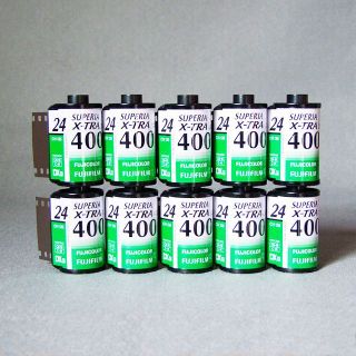 フジフイルム(富士フイルム)の☆SUPERIA X-TRA24 ISO400空パトローネ10個(現像済み!)(その他)