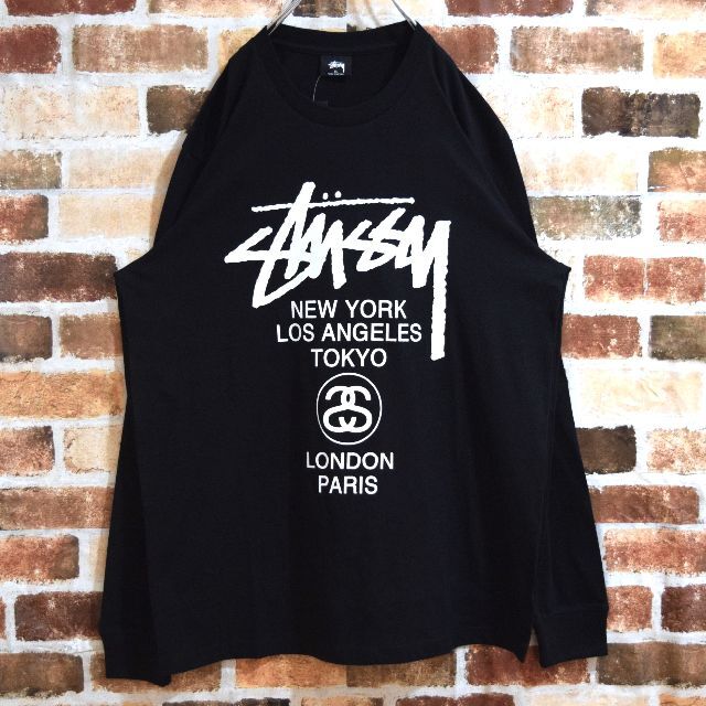 STUSSY - 《ステューシー》正規・新品タグ ワールドツアー ブラック XL