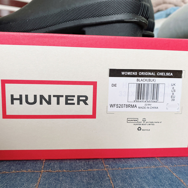 HUNTER(ハンター)のHUNTER CHELSEA レインブーツ BLACK レディースの靴/シューズ(レインブーツ/長靴)の商品写真