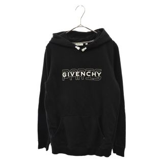 ジバンシィ(GIVENCHY)のGIVENCHY ジバンシィ ロゴプリントフーディー ブラック プルオーバーパーカー キッズ H25206(パーカー)