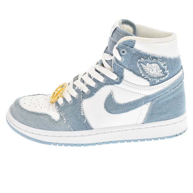 NIKE(ナイキ)のNIKE ナイキ WMNS AIR JORDAN 1 HIGH OG DENIM DM9036-104 ウィメンズ エアジョーダン1 ハイオージー デニム ハイカットスニーカー US7/24cm ホワイト/ブルー レディースの靴/シューズ(スニーカー)の商品写真