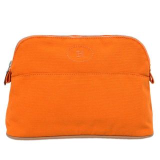 エルメス(Hermes)の美品 エルメス バッグ HERMES ボリードポーチMM オレンジ J5878(ポーチ)