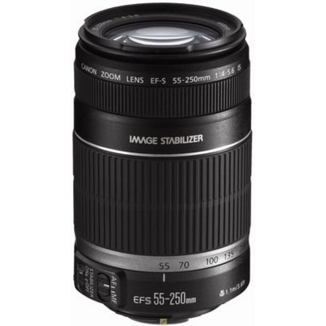 中古】Canon 望遠レンズ EF-S55-250mm F4-5.6 IS APS-C対応 bme6fzu 【新品、本物、当店在庫だから安心】 