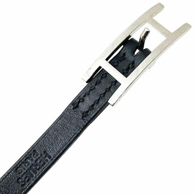 エルメス ブレスレット アピ3 レザー 革 ブラック 黒 HERMES | yoshi