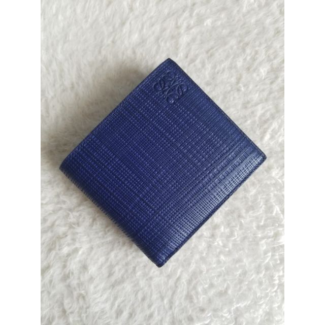 LOEWE(ロエベ)のLOEWE ロエベ BIFOLD コインウォレット 2つ折り財布 ネイビー メンズのファッション小物(折り財布)の商品写真