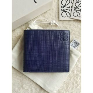 ロエベ(LOEWE)のLOEWE ロエベ BIFOLD コインウォレット 2つ折り財布 ネイビー(折り財布)