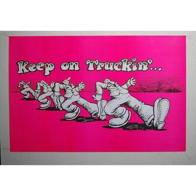 poster【希少】Keep on Truckin' 70's ブラックライト　ポスター