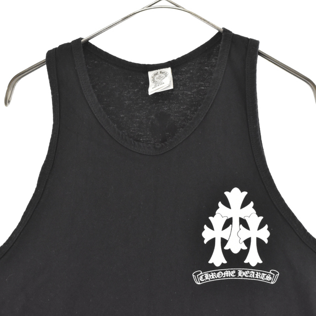 Chrome Hearts(クロムハーツ)のCHROME HEARTS クロムハーツ セメタリークロスプリントタンクトップ ブラック S メンズのトップス(タンクトップ)の商品写真