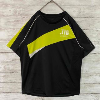 TIGORA ティゴラ　スポーツ tシャツ 半袖 M 黒 古着 運動 部活(ウェア)