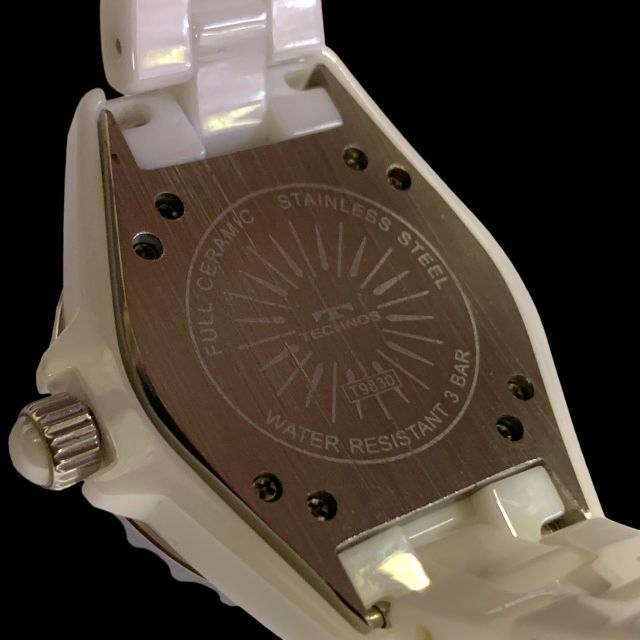 TECHNOS(テクノス)のTECHNOS テクノス ホワイト　フルセラミック T9830TW　レディース レディースのファッション小物(腕時計)の商品写真