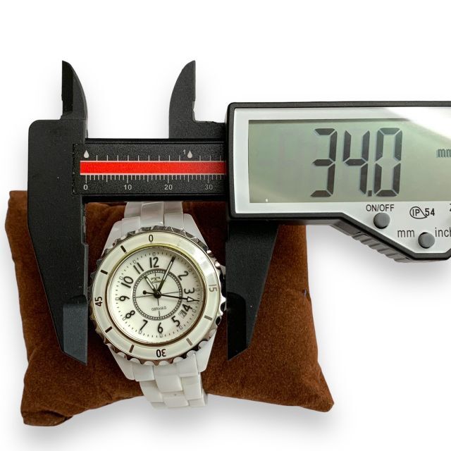 TECHNOS(テクノス)のTECHNOS テクノス ホワイト　フルセラミック T9830TW　レディース レディースのファッション小物(腕時計)の商品写真