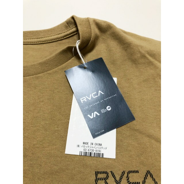 RVCA(ルーカ)のRVCA×AZUL BY MOUSSY（ルーカ×アズール バイマウジー）BC041298　コラボTシャツ【中古】【007】 メンズのトップス(Tシャツ/カットソー(半袖/袖なし))の商品写真