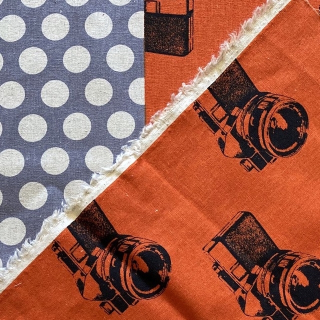 echino 《カメラ柄》 ハンドメイドの素材/材料(生地/糸)の商品写真