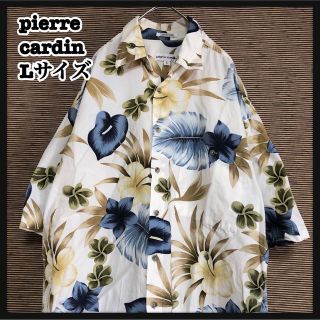 ピエールカルダン(pierre cardin)の【アロハシャツ】半袖柄シャツ　ピエールカルダン　ボタニカル　総柄　花柄29(シャツ)