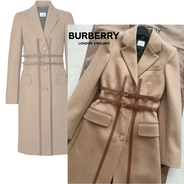 BURBERRY - BURBERRY 2019FW デザインウール ロングコート