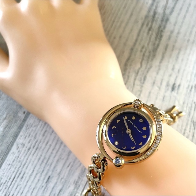 美品】STAR JEWELRY 2020 限定 クリスマス 腕時計 ネイビー 高質 www
