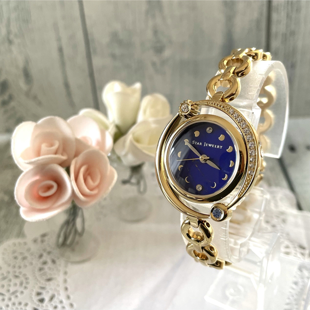 美品】STAR JEWELRY 2020 限定 クリスマス 腕時計 ネイビー 高質 www