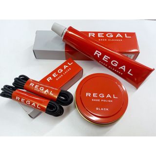 リーガル(REGAL)のREGAL純正ツヤ光沢クリームとクリーナー汚れ落とし&靴紐まる紐(３品セット)(その他)