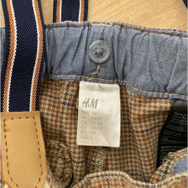 H&M(エイチアンドエム)のH&M パンツ ズボン 100 90サイズ 3本セット お揃い キッズ/ベビー/マタニティのキッズ服男の子用(90cm~)(パンツ/スパッツ)の商品写真