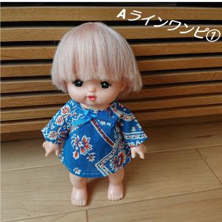 メルちゃん 服 ハンドメイド Aラインワンピース①(その他)