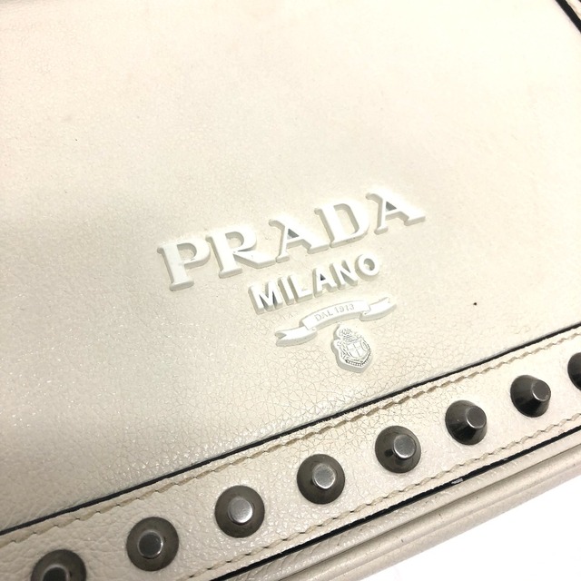 PRADA - プラダ PRADA チェーンショルダー 1BD147 ロゴ スタッズ