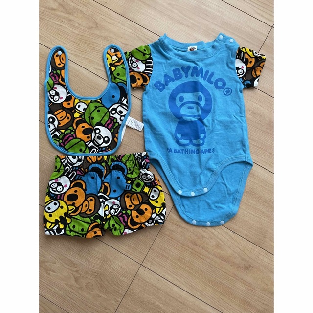 BAPE KIDS(ベイプキッズ)の【70】BAPE KIDS セット キッズ/ベビー/マタニティのベビー服(~85cm)(ロンパース)の商品写真