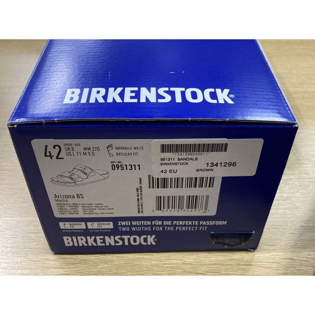 BIRKENSTOCK(ビルケンシュトック)のビルケン　42 27cm UK8 サンダル　ブラウンArizona アリゾナ メンズの靴/シューズ(サンダル)の商品写真