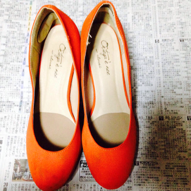 w closet(ダブルクローゼット)のw-closetオレンジヒール レディースの靴/シューズ(ハイヒール/パンプス)の商品写真