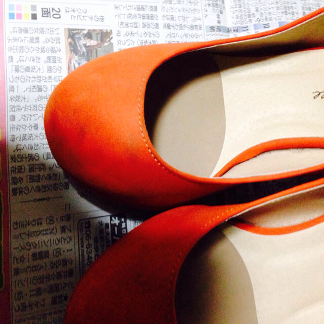 w closet(ダブルクローゼット)のw-closetオレンジヒール レディースの靴/シューズ(ハイヒール/パンプス)の商品写真