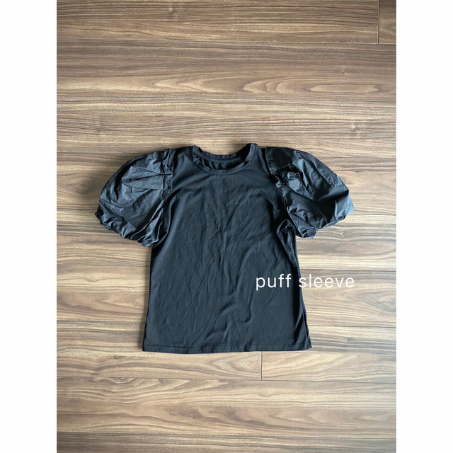 Tシャツ　シルク　パフスリーブTシャツ　２枚 レディースのトップス(Tシャツ(半袖/袖なし))の商品写真