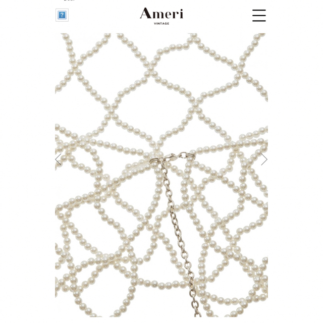 Ameri VINTAGE(アメリヴィンテージ)の【Ameri VINTAGE】RHOMBUS PEARL BUSTIER レディースのアクセサリー(その他)の商品写真