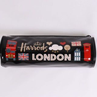 ハロッズ(Harrods)の未使用 Harrods ハロッズ ロンドン ペンケース　黒　未使用 タグなし(ペンケース/筆箱)