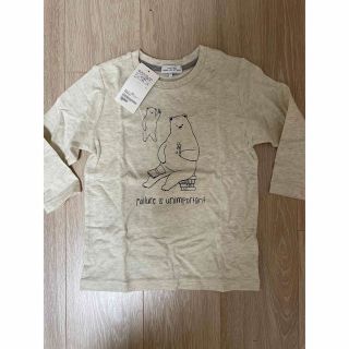 ユナイテッドアローズグリーンレーベルリラクシング(UNITED ARROWS green label relaxing)の新品　ユナイテッドアローズ120 くまさん　七分袖Tシャツ(Tシャツ/カットソー)