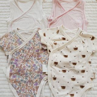 ユニクロ(UNIQLO)のユニクロ 春夏ベビー服 肌着 セット(ロンパース)