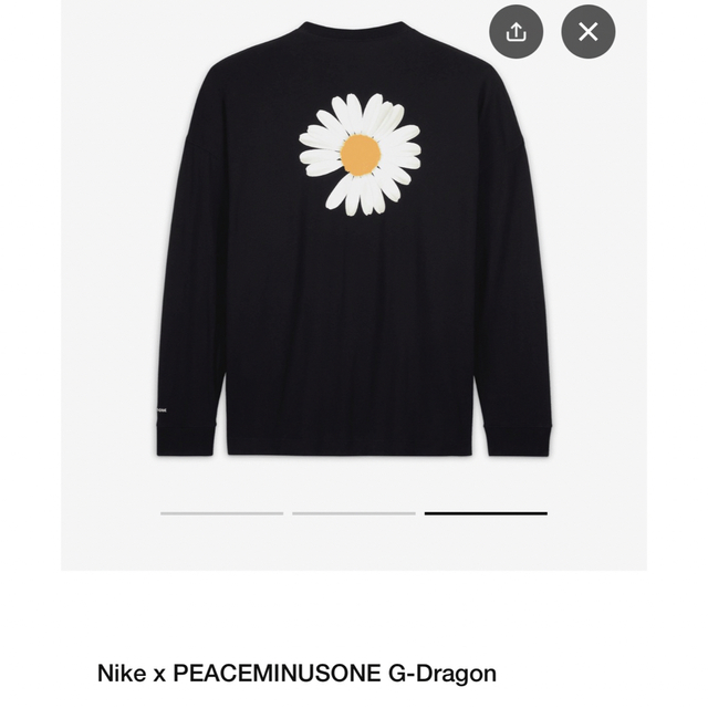 PEACEMINUSONE(ピースマイナスワン)のPEACEMINUSONE Nike Kwondo G-Dragon ロンtee メンズのトップス(Tシャツ/カットソー(七分/長袖))の商品写真