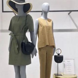 セオリー(theory)の18ss リネンブラウス　ベージュ(シャツ/ブラウス(半袖/袖なし))