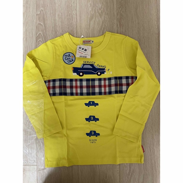 新品 タグ付 ミキハウス 120 長袖Tシャツ