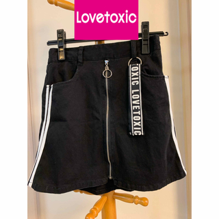 ラブトキシック(lovetoxic)のラブトキシックライン入りスカートM(150サイズ)(スカート)