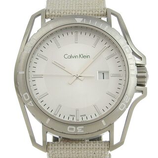 カルバンクライン(Calvin Klein)の【本物保証】 箱付 カルバンクライン CALVIN KLEIN デイト メンズ クォーツ 電池 腕時計 シルバー文字盤 K5Y31V(腕時計(アナログ))