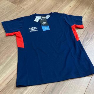 アンブロ(UMBRO)の新品　アンブロ　U/COOL 半袖スポーツTシャツ　130 ネイビー　レッド(ウェア)