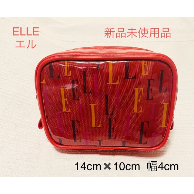 ELLE(エル)の新品未使用品　ELLE エル　ポーチ　小物入れ　内ポケット有り　化粧ポーチ レディースのファッション小物(ポーチ)の商品写真