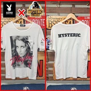 ヒステリックグラマー(HYSTERIC GLAMOUR)の【激レア】ヒステリックグラマー×プレイボーイ　フォトプリント　半袖Tシャツ　Ｍ(Tシャツ/カットソー(半袖/袖なし))