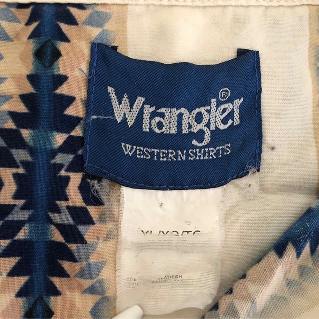 Wrangler 【ラングラー】半袖シャツ 柄シャツ 幾何学 総柄 ウエスタンシャツ 24の通販 by そろばん's shop｜ラングラーならラクマ