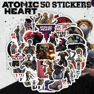 Atomic Heart ステッカー 50枚セット 防水シール アトミックハート(キャラクターグッズ)