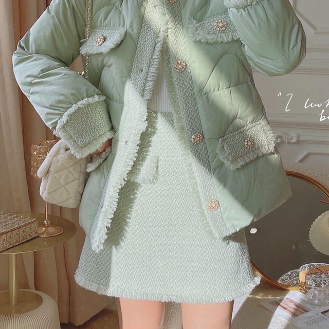 SNIDEL(スナイデル)のbouquet de mariee ツイードスカート 韓国ファッション レディースのスカート(ミニスカート)の商品写真