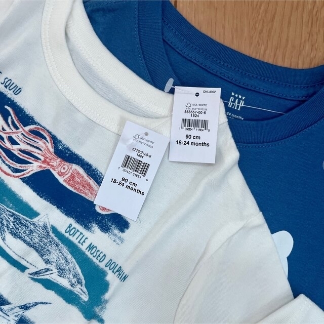 babyGAP(ベビーギャップ)の新品　baby gap 半袖　Tシャツ　80 90 夏　男の子　夏　保育園 キッズ/ベビー/マタニティのキッズ服男の子用(90cm~)(Tシャツ/カットソー)の商品写真