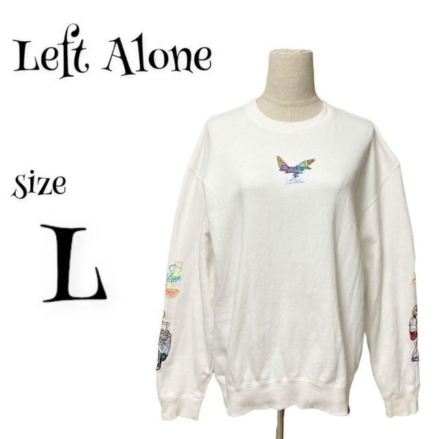 【希少】Left Alone レフトアローン ☆ スウェット トレーナー 袖刺繍の通販 by Iroquois's shop ｜ラクマ